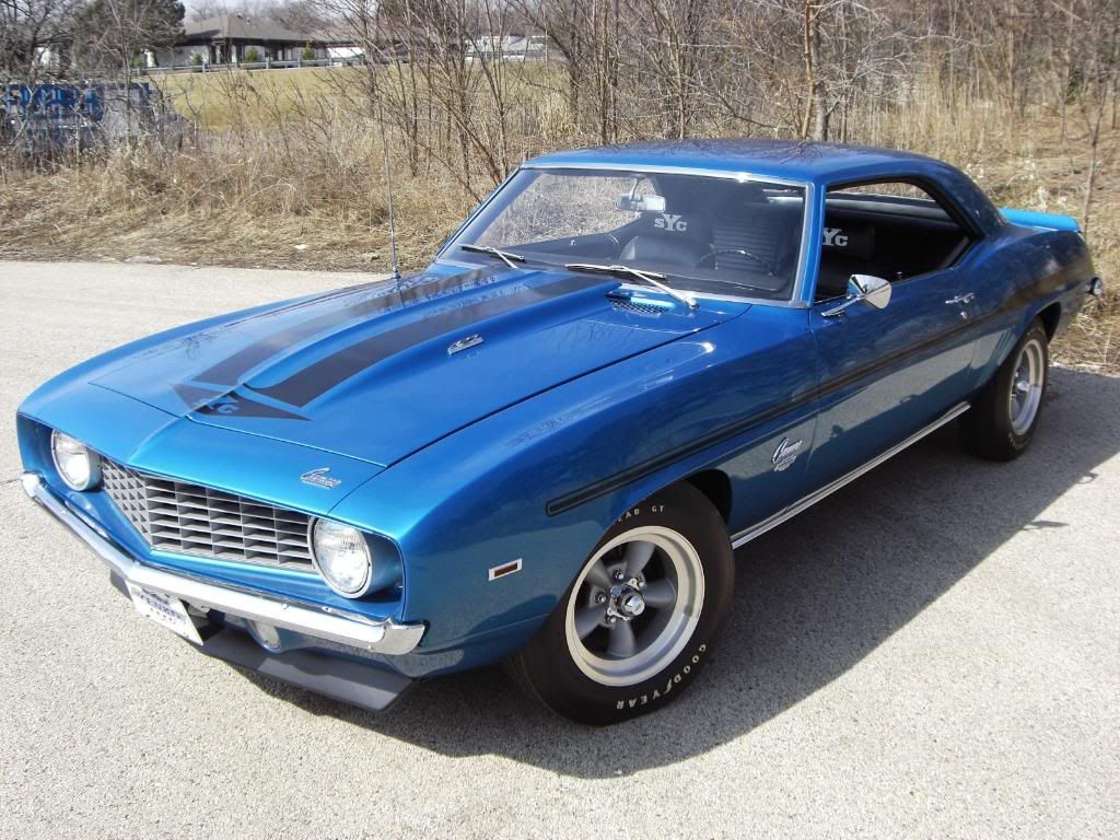 1969 Yenko Camaro Lemans Blue Black Stripes The Supercar Registry